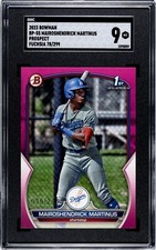 2023 Bowman 1st Fuchsia MAIROSHENDRICK MARTINUS SP RC! #d/299 SGC 9 MINT!
