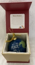 Christmas Holiday World Market Li Bien Glass Ornament 2021 Globe With Box