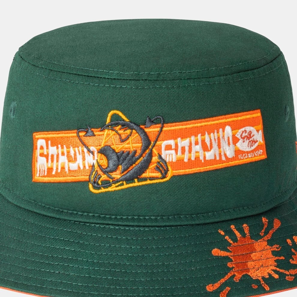 Salmon Run SPLATOON 3 x NEW ERA Bucket Hat Mr. Grizz Patch