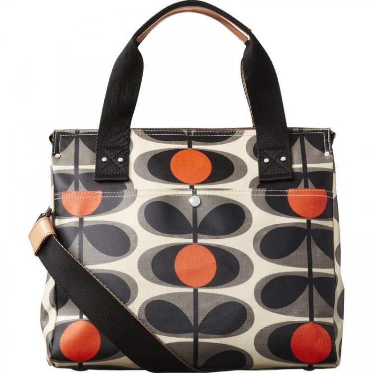 orla kiely small zip messenger bag