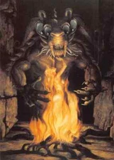 1993 ROWENA MORRILL - FPG - Fantasy Art Trading Card #1 - "FIERY VISION"