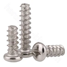 Round Head Screws Nickel Plated M1.4-4 Flat Tail Self Tapping Phillips Pan Screw