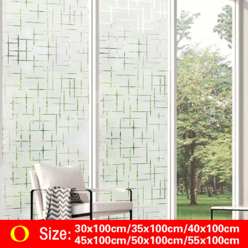 PVC Staticks Privacy Window Glass Film Sticker Cling Frosted Stained Bathroom - Picture 27 of 29