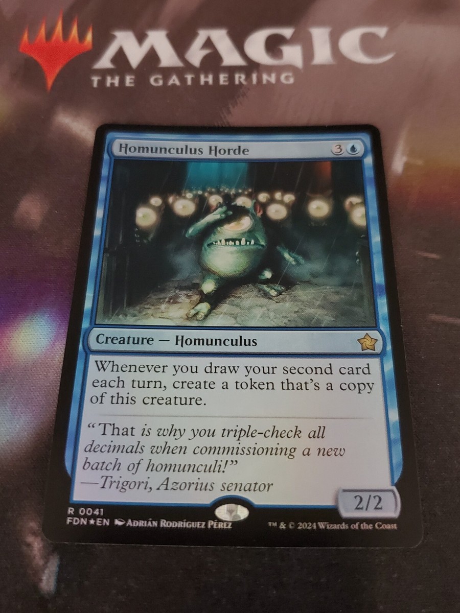 Mtg. Homunculus Horde. Foil. Foundations. Pack Fresh | eBay