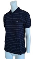 Vintage Fila Tennis Active Short Sleeve Top Polo Shirt Women's Size 6 Blue