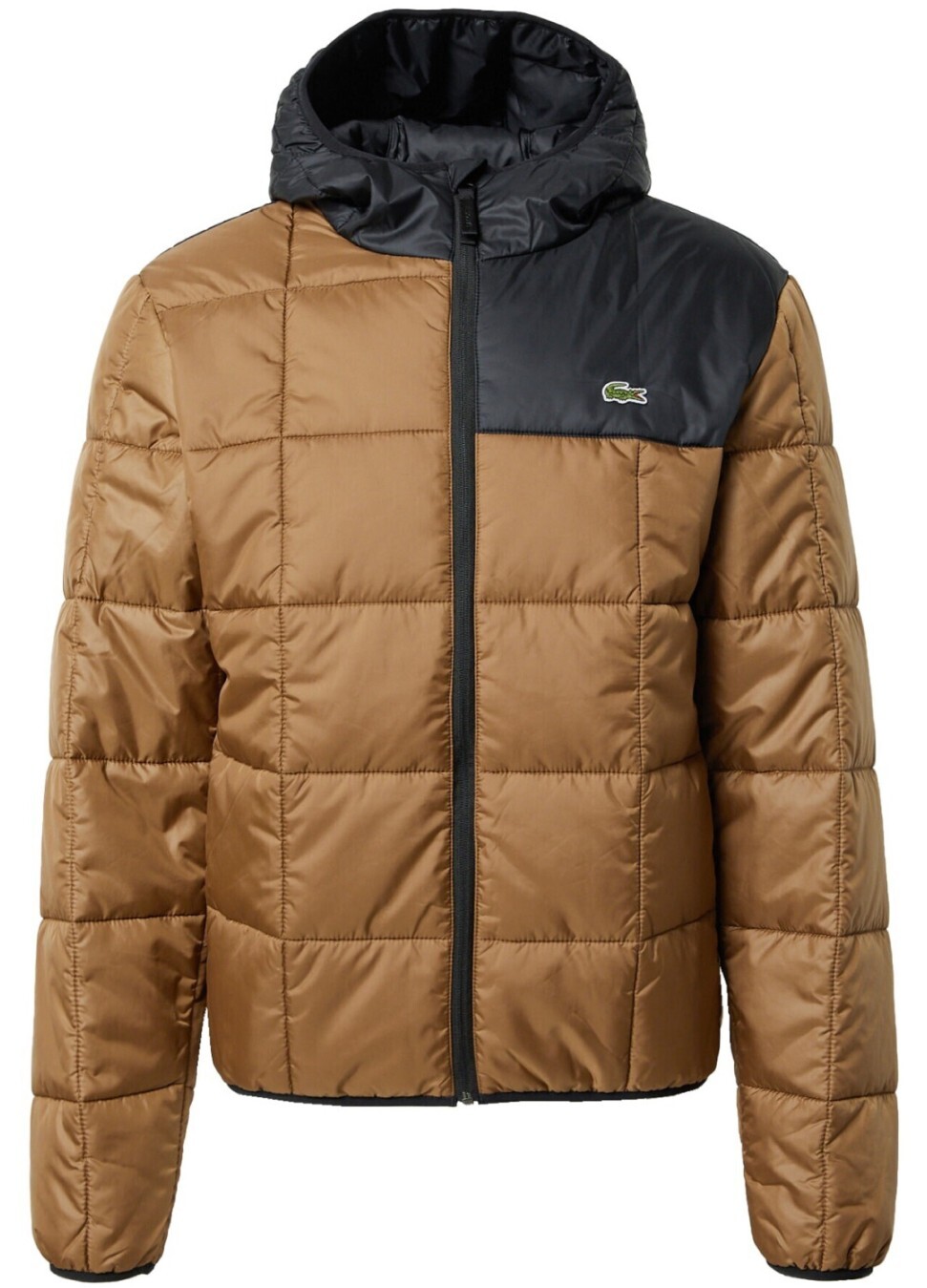 НЕПРОМОКАЕМАЯ ПУХОВАЯ КУРТКА HERREN STEPPJACKE BH166600QIN ОТ LACOSTE С ЦВЕТНЫМИ ВСТАВКАМИ 40890₽