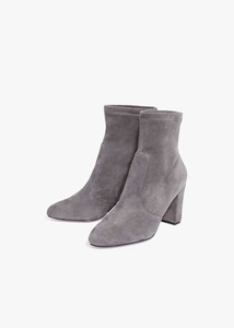 taupe sock booties