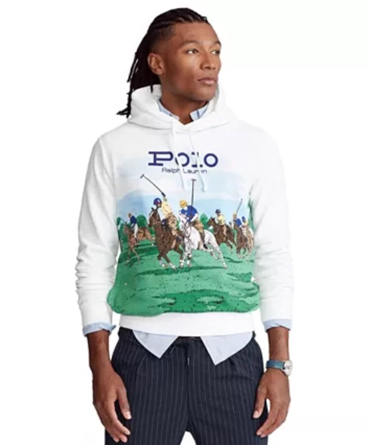 Polo Ralph Lauren Equestrian Stampede Polo Horsemen Hoodie XXL Crest  Snowbeach | eBay