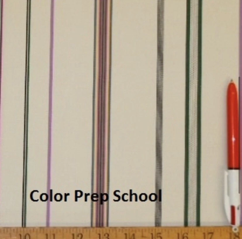 7.5 Yards Ralph Lauren Bennington Stripe Prep School - Image 3 of 4
