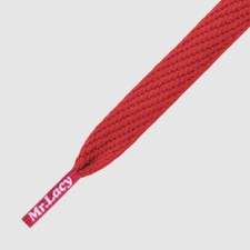 Mr Lacy Flatties Red, Flat shoelaces Premium Quality - Classic 130 cm