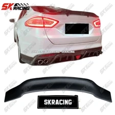 Unpainted FRP Rear Trunk Spoiler Tail Lip Wing Fits 2013-2020 Ford Mondeo Fusion