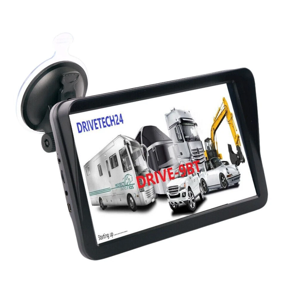 9 Zoll GPS Navigationsgerät DRIVE 9BT Bluetooth Navi für LKW, PKW, Wohnmobil,Bus - Bild 1 von 4