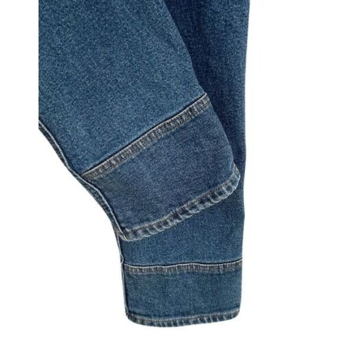 Dickies Women's Denim Boyfriend Fit Bib Overalls Blue NWT Size XS Relaxed fit - Picture 4 of 12