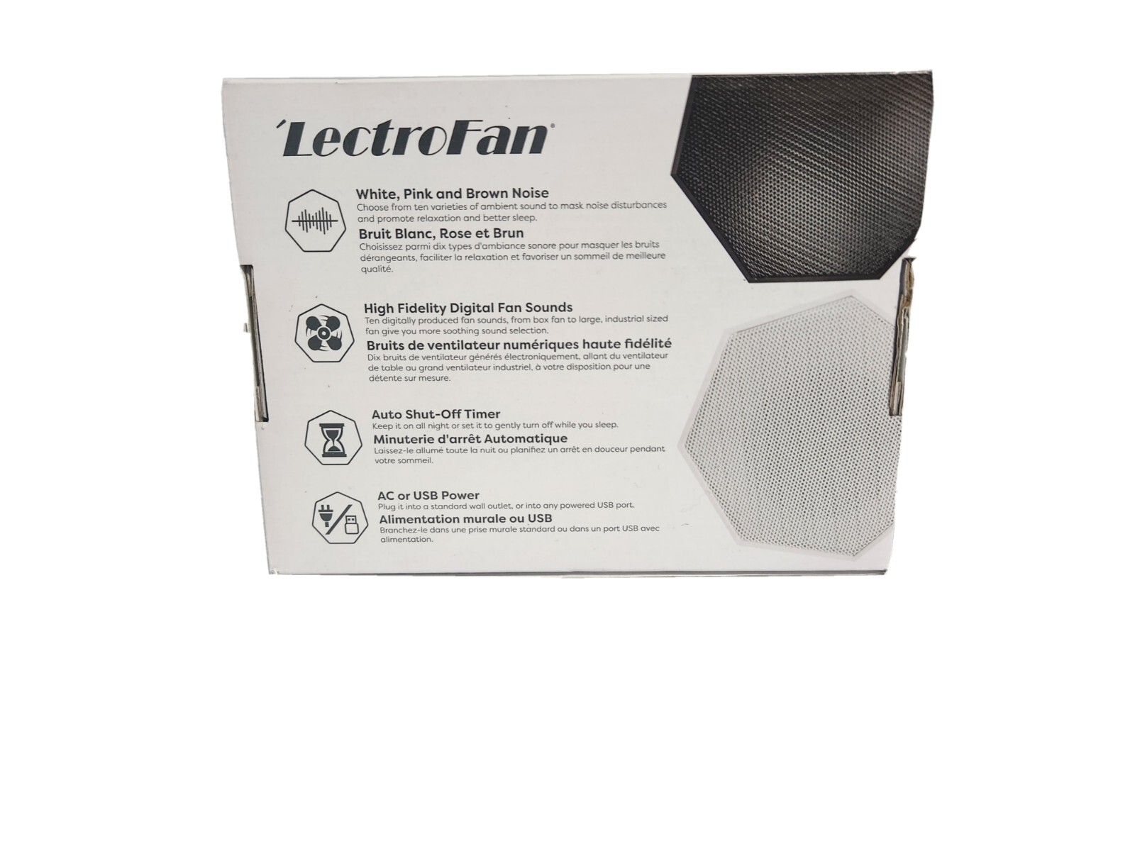 LectroFan Sound Therapy Machine in Black NEW OPEN BOX eBay
