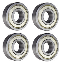  4 Pack 6304-ZZ, 6304-2Z, 304SS Shielded Radial Ball Bearing 20X52X15 SpinCo