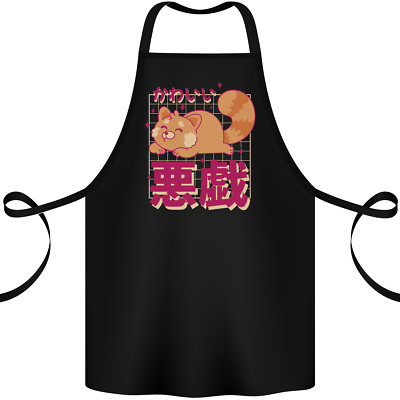 Kawaii roter Panda japanische süße Baumwollschürze 100% Bio