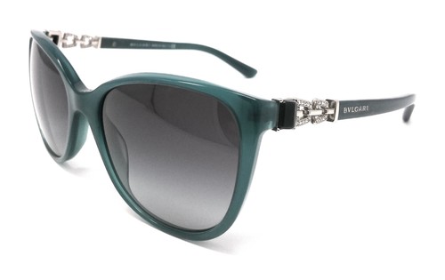 OCCHIALI DA SOLE DONNA BVLGARI BULGARI BV 8145 - B VERDE 5332/8G STRASS |  eBay
