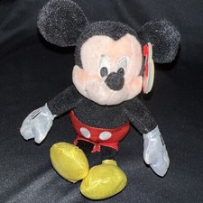 Ty Disney Sparkle MICKEY MOUSE with TAGS Plush Stuffed Toy