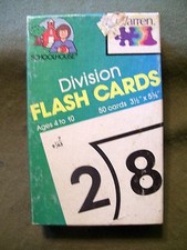 Schoolhouse Warren Division Flash Cards 50 cards 3 1/2" x 5 3/8" Never opened
