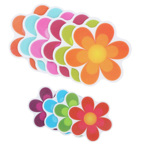 US 20Pcs 10cm Flower Safety Anti-slip Treads Applique Stickers Decals Tub Decals - Afbeelding 1 van 45