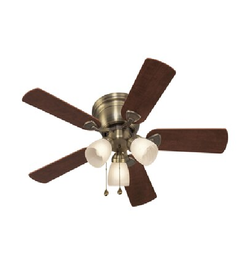 Harbor Breeze Antique Brass Ceiling Fan Light Kit 3 Ribbed Frosted