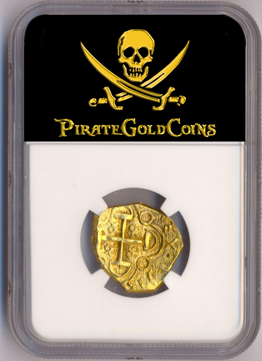 1713 DATED COLOMBIA 1715 FLEET SHIPWRECK 2 ESCUDOS NGC 62 BOB