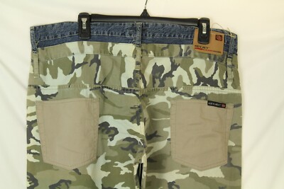 NWT Key Jey Men's Blue and Camo Jeans Size 38 Made In Italy | eBay