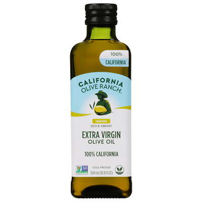 100% California Medium Extra Virgin Olive Oil 16.9 fl oz Cold Pressed Kosher