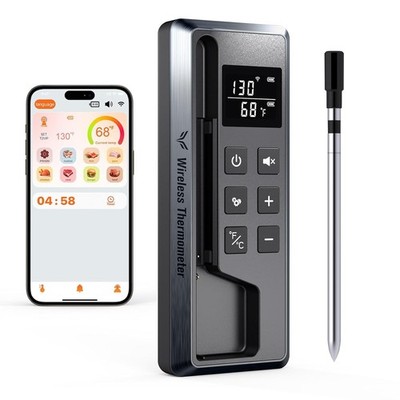 Meat Thermometer Digital Wireless, 800FT Long Range Bluetooth Cooking Thermomete