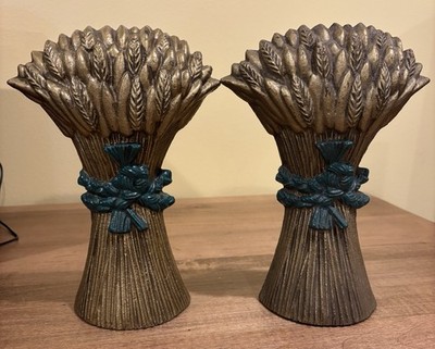 Doorstopsvintage late-20th-century French country-style sheaf of wheat