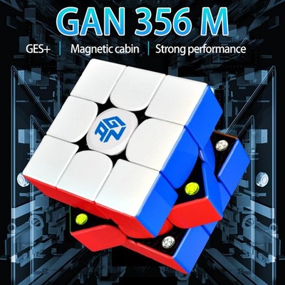 GAN 356 M 3x3x3 Magnetic Speed Cube Stickerless Professional Magnetic Puzzle Fid