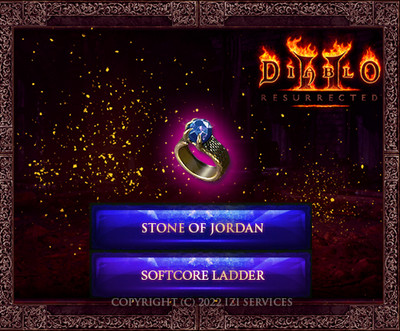 D2R Diablo 2 Resurrected Softcore Ladder Season 13 ROTW Stone of Jordan