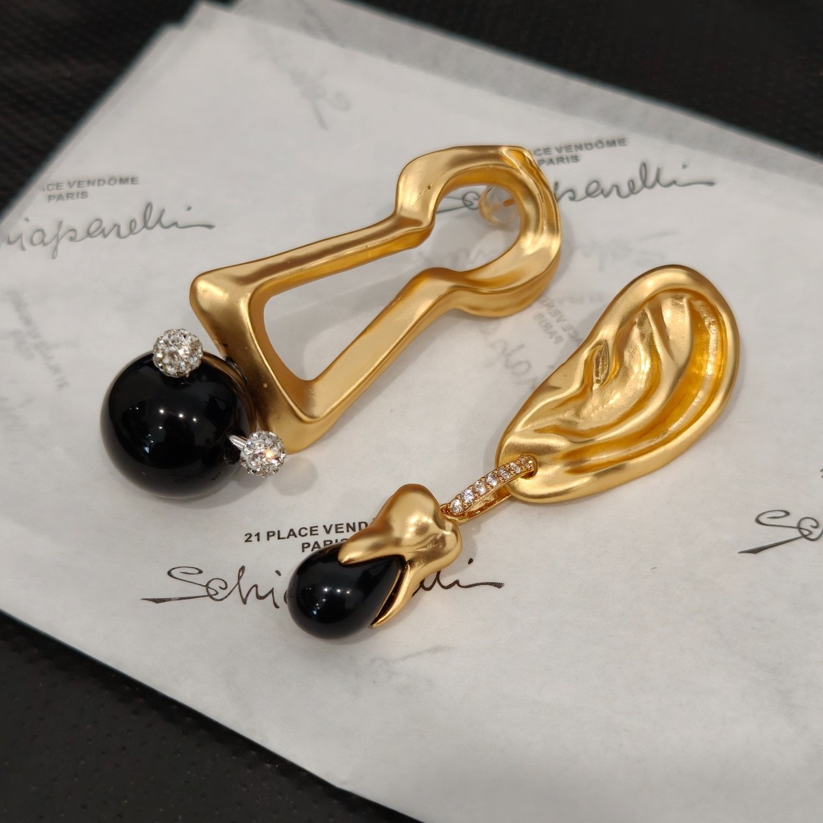 Schiaparelli Ears&Keyhole Golden Women Earrings Jewelry | eBay display picture 3