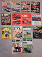 Lot 14 vintage 1960s Car Craft Super Stock Motor Trend CAR & DRIVER Magazines