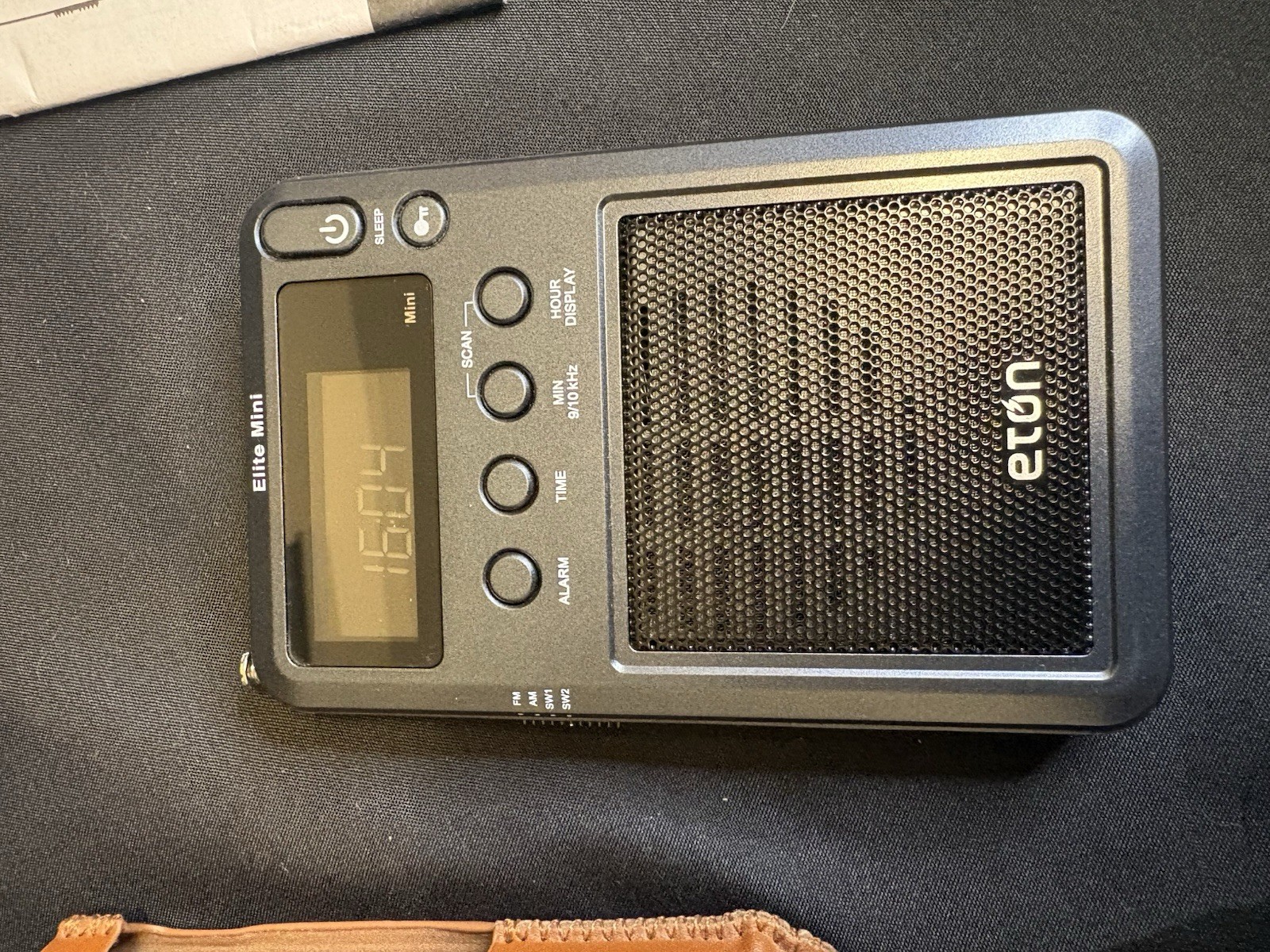 Eton Mini Grundig Edition AM/FM/SW Shortwave Radio with Leather Cover