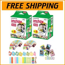 Fuji Instax Mini 40 Instant Film Bundle with Hanging Paper Frames  Stickers