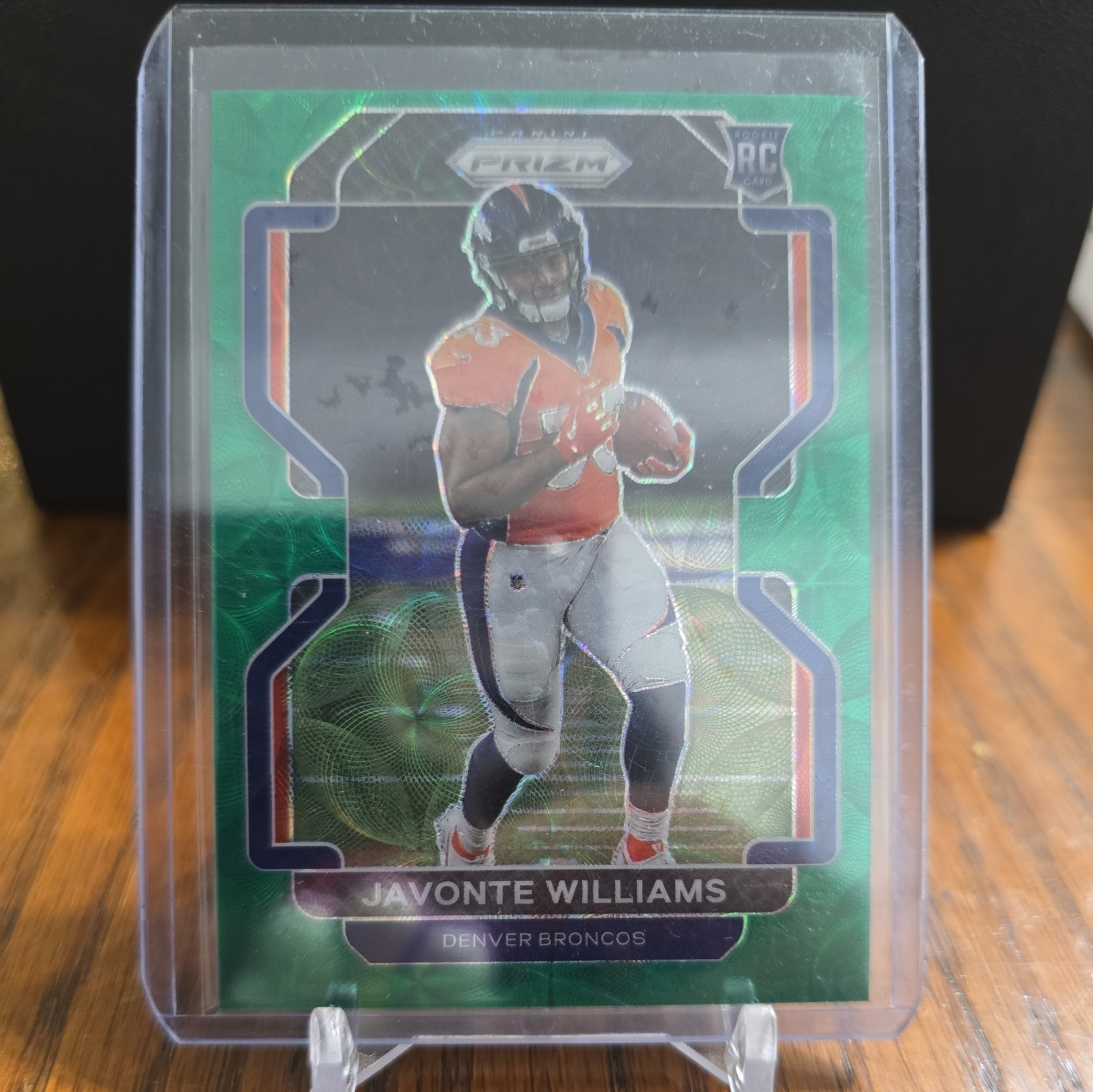 2021 Panini Prizm Javonte Williams RC Rookie Green Scope Prizm #’d/75 Broncos 🏈