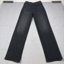 Mother The Rambler Zip Heel Jeans Womens Size 28 Keep It Sharp Washed Black