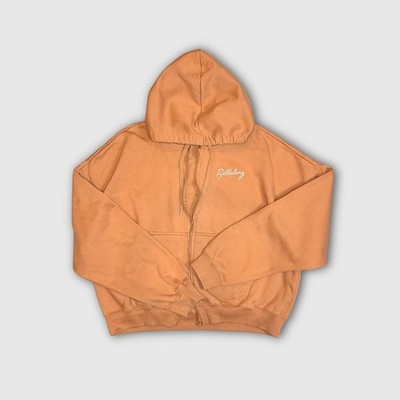 Billabong Full Zip Graphic Sweatshirt Hoodie - Kid's - XL - Orange