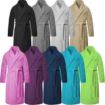 Premium Bademantel aus 100 % Baumwolle Frottee für Damen und Herren - OEKO-TEX 