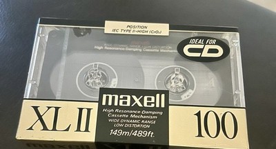 Maxell XLII 100 Type II High (CrO2) Recordable Blank Audio Cassette 100 min