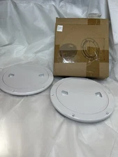 Amarine Made 2 Pack of  7 in Boat Round Non Slip Inspection Hatch