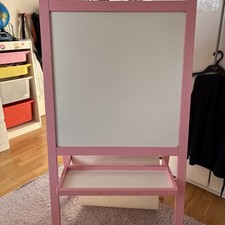 IKEA Wooden Easel Blackboard Whiteboard 2 in 1 Children's Drawing Art Chalkboard