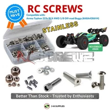 RCScrewZ Stainless Screw Kit ara060 for Arrma Typhon 223s BLX (#ARA4306V4) | SET