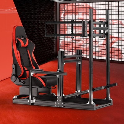Supllueer 4080 Aluminum Adjustable Racing Sim Cockpit Fit Logitech Thrustmaster