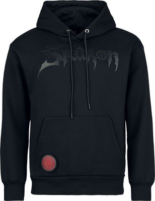 Der Herr der Ringe Kapuzenpullover Herren Heat Logo - Sauron - Black On Black