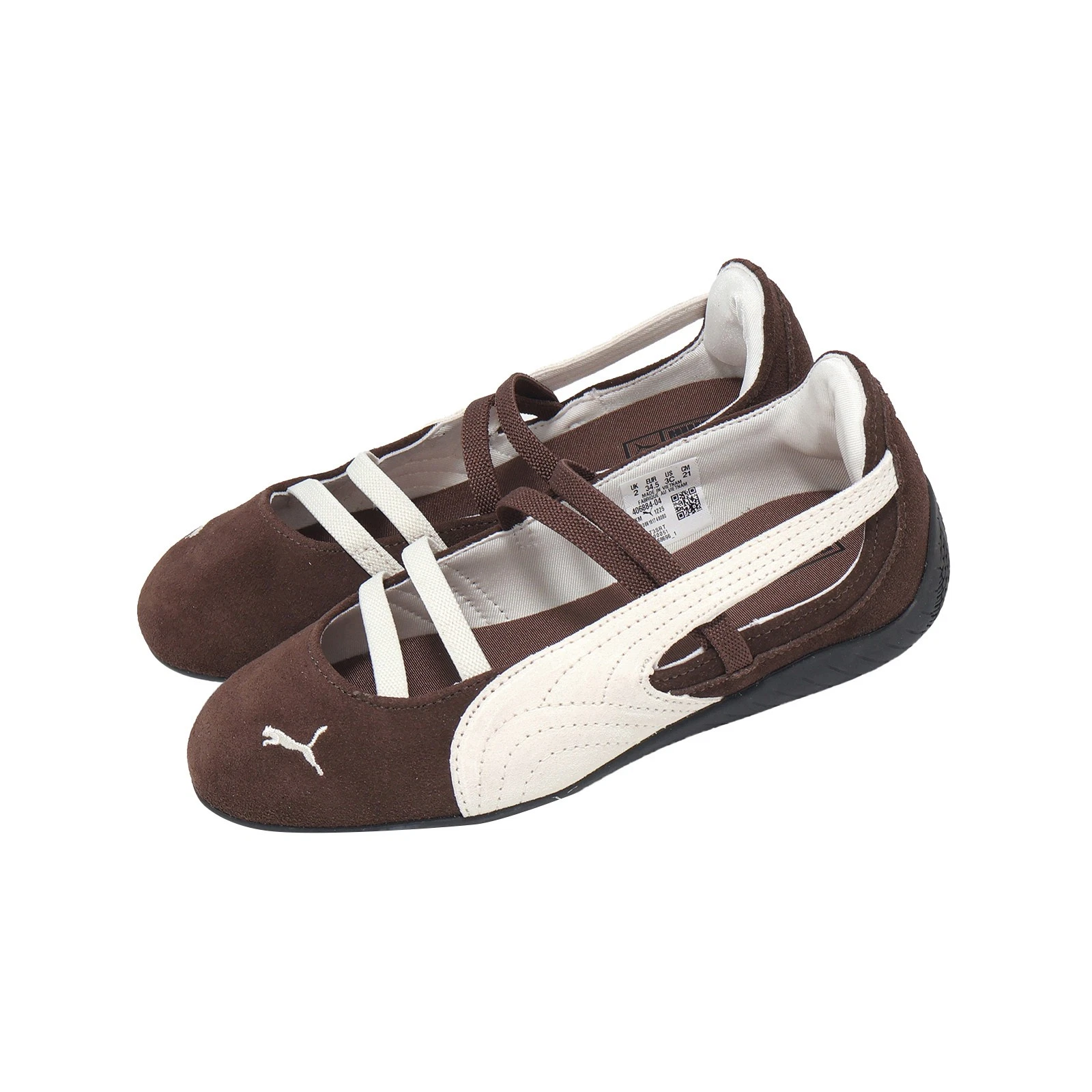 Puma Speedcat Ballet PS Brown Ivory Kids Preschool Casual Shoes 406884-04