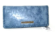 Brahmin Ady Wallet Bellbottom Blue Zostera Leather NWT $155