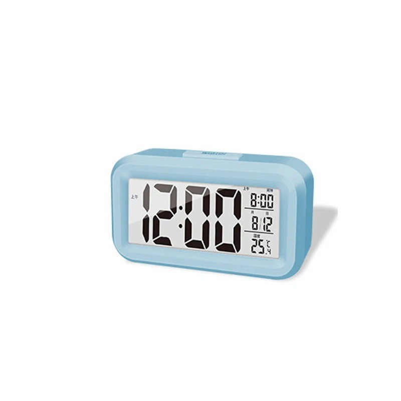 LED Digital Alarm Clock Snooze Backlight Calendar Time Display Table Desktop ✅