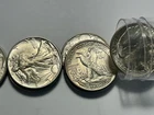 1947 BU WALKING LIBERTY HALF ROLL / 10 COINS - SHARP ROLL